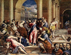 Cleansing of the Temple, El Greco (1591)