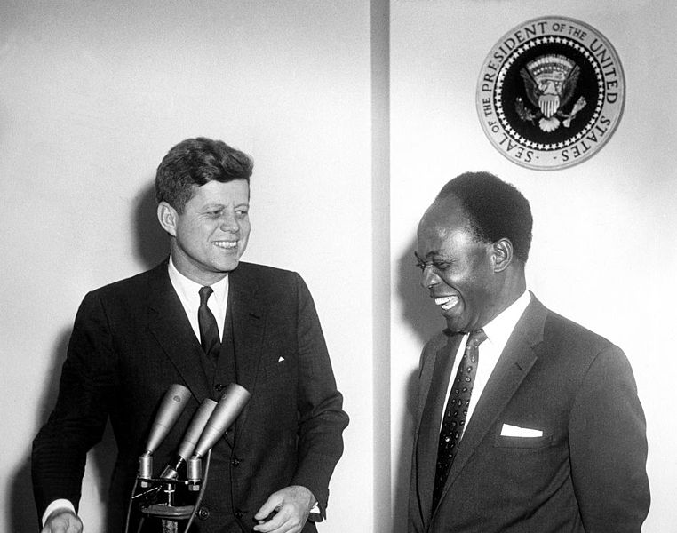 President John F. Kennedy and President Kwame Nkrumah