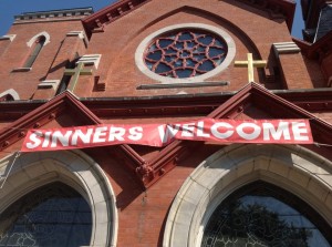 The Church is a hospital for sinners and not merely a hotel for saints. Photo source.