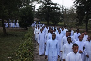 Seminarians at Seat of Wisdom Major Seminary, Owerri.