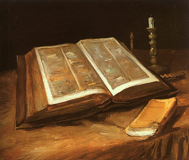 Still Life with Bible, Vincent van Gogh (1885)