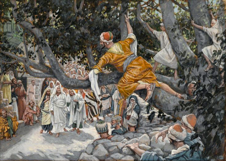 J.J. Tissot, "Zacchaeus in the Sycamore Awaiting the Passage of Jesus"