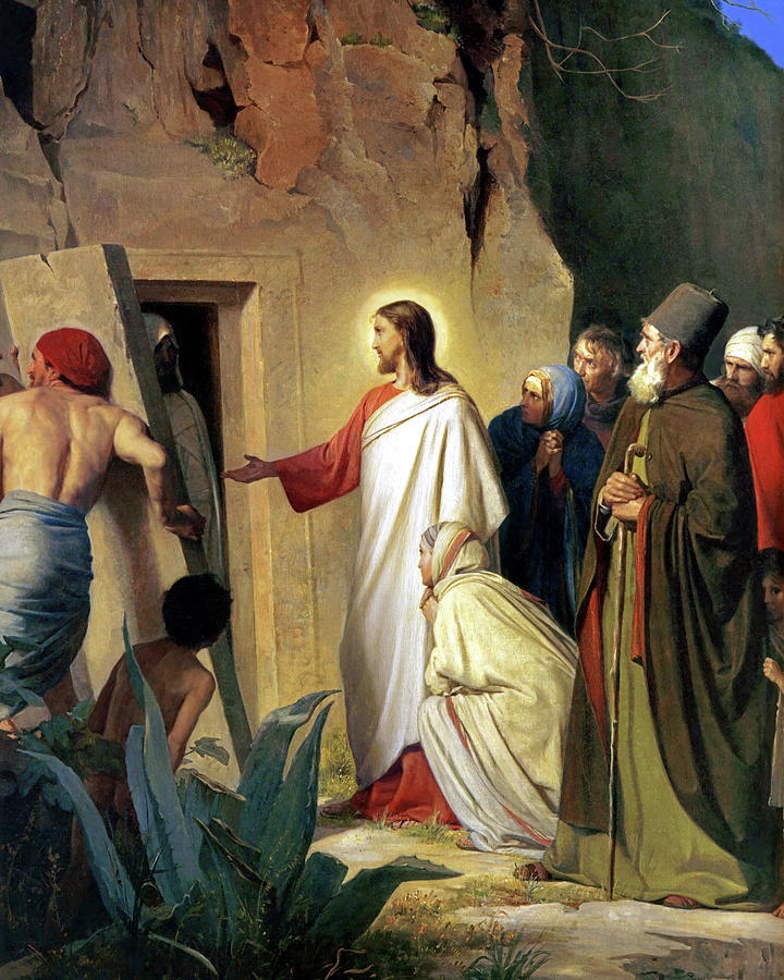 The Raising of Lazarus, Carl Bloch (1870)