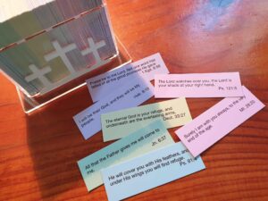 Maktub Bible verse cards
